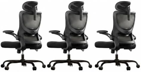 Marsail Ergonomic Office Chair with 3D Armrests, Pack of 3 by Marsail