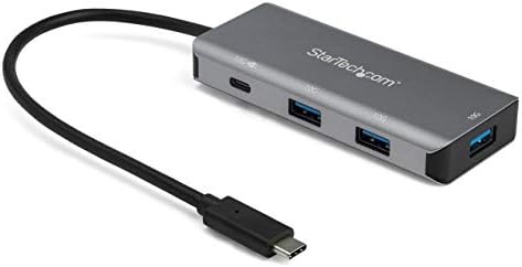 StarTech 4-Port USB-C Hub 10Gbps with 100W PD, TAA, Portable (HB31C3A1CPD3) by StarTech