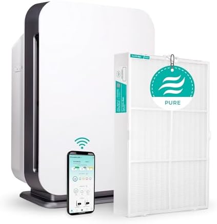 Alen Air Purifer BreatheSmart 75i HEPA w/ Pure Filter for Large Rooms up to 2600 Sq. Ft. - Perfect for Living Room & Kitchen - Captures Allergens, Dust, & Mold - White by AlenCorp