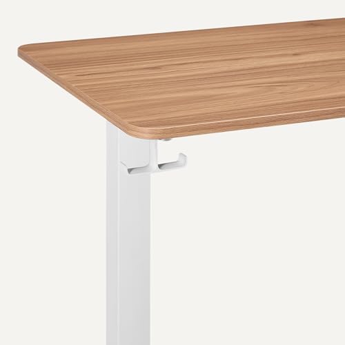Amazon Basics Electric Standing Desk, Height Adjustable Home Office Desk with Quiet Motor and Multiple Presets, White/Oak Effect - Image 5
