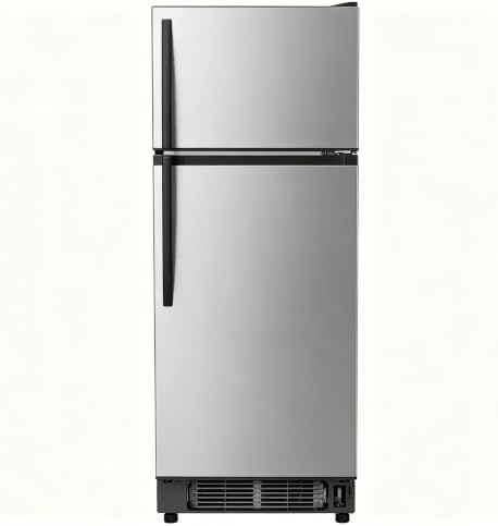 7.5 Cu.Ft Compact Refrigerator, Silver Double Door Mini Fridge with Upper Freezer & Lower Fresh‑Food Compartment, Quiet Energy Saving Small Refrigerator for Apartment, Dorm, Rental Home by Unknown