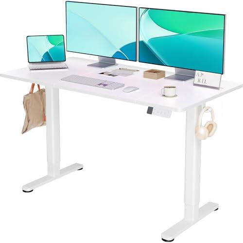 YDN 63 x 24 Inch White Electric Standing Desk by YDN