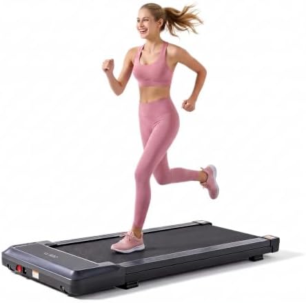Foldable Walking Pad Treadmill for Home Office with Handle Bar, 3-in-1 Portable Treadmill Under Desk, Low Noise Operation, Remote Control & LED Display, Black by Relaxinsideexploreoutside