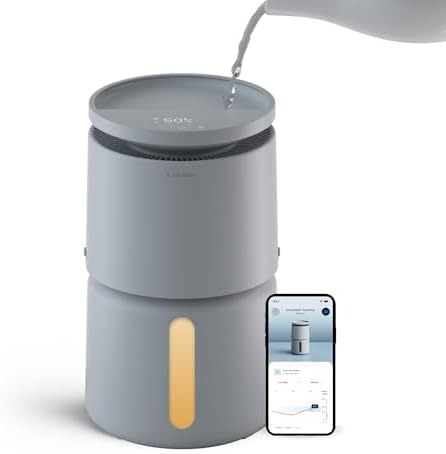 BLUEAIR 7.6L Top-Fill Humidifiers for Home, 2 Gallon, DreamWell H76i Grey by Unknown