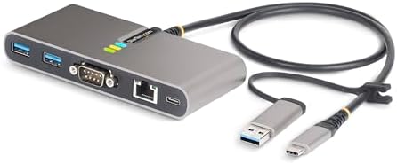 StarTech 2-Port USB-C Hub 5Gbps with GbE and RS232 (5G2A1SGBB-USB-C-HUB) by StarTech