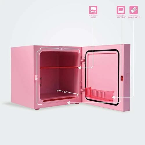 Ukonic Sanrio Hello Kitty Pink 6.7L Single Door Mini Fridge - Image 4