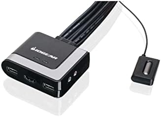 IOGEAR 2-Port USB HDMI Cabled KVM Switch - 1920 x 1200 60Hz - Hotkey or Remote Button Switch - 2.1 Stereo - USB 2.0 Mouse Port Can Be Used As USB Hub and USB Peripheral Sharing - Mac / Win - GCS62HU - Image 2