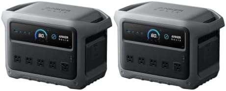 Anker SOLIX C1000 Gen 2 Portable Power Station, 2-Pack by Anker