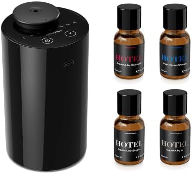 Airversa AN6 Waterless Essential Oil Diffuser Starter Kit, Black by Airversa
