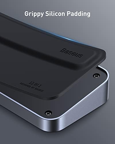 Baseus Laptop Docking Station, 4K Multitasking Docking Station with 2 HDMI+DP, PD, 3 USB-A, RJ45, Audio, TF/SD Card Reader, USB Hub Compatible for MacBook/Dell/HP/Surface/Lenovo - Image 5