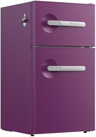 Frigidaire, 3.1 Cu. Ft. 2 Door Retro Series Compact Refrigerator, Built-In Side Bottle Opener, Purple - Image 3