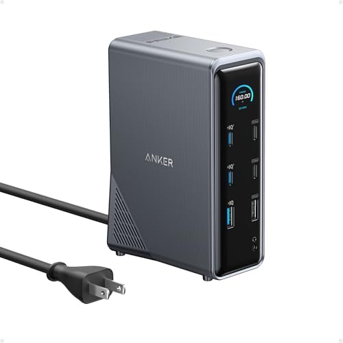 Anker Prime Docking Station, 14-in-1 Laptop Docking Station Dual Monitor by Anker