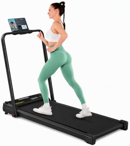 FUNMILY Upgrade Walking Pad Folding Treadmill with 12%/15% Incline & Handle Bar, 3.5HP Foldable Under Desk Compact Treadmills for Home/Office/Gym, 400+lb Capacity, Shock Absorption by FUNMILYSportsFitnessCardioTraining