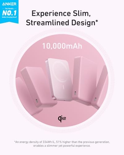 Anker MagGo Power Bank, 10,000mAh Qi2-Certified 15W Portable Charger - Image 2