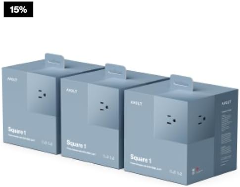 Avolt Square 1 Shark Blue Power Strip Cube, 5.9ft, 3 Outlets, 2 USB-C - Image 2