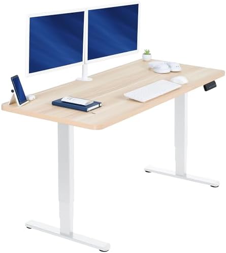 VIVO Light Wood 60 x 24 in Standing Desk, DESK-KIT-2W6C by VIVO