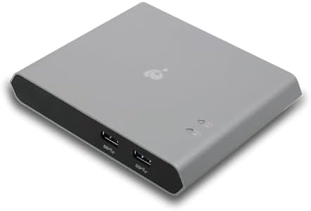 KVM 2-Port USB-C - IOGEAR 2 USB-C/Thunderbolt 3 Devices - 2 USB 3.1, Up To 5Gbps - 4k 30Hz - Power Delivery 75W - Plug n Play - TAA - Mac/Win - GUD3C04 by IOGEAR