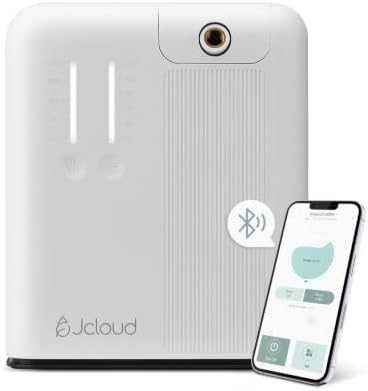 JCLOUD Waterless Essential Oil Diffuser 300 mL, Up to 1500 Ft², White by JCLOUD