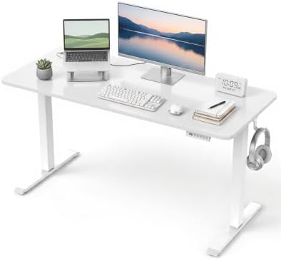 Standing Desk, 55 × 24 Inches Electric Height Adjustable, Home Office by Unknown