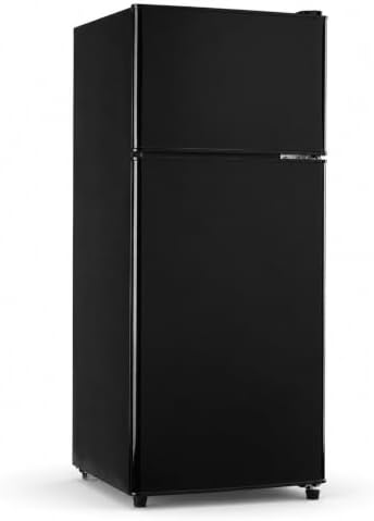 4.5 Cu.Ft Mini Fridge with Freezer, 2-Door Compact Refrigerator for Dorm/Office/Bedroom, Energy Efficient & Quiet, Black by WINRIZZ