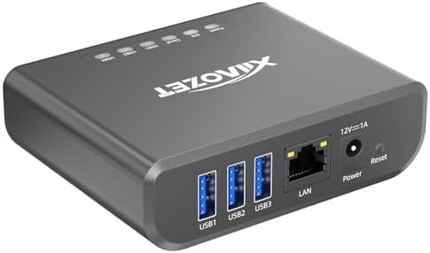 LK301E Gigabit USB3.0 Device Server, 3-Port USB Hub by Xiiaozet