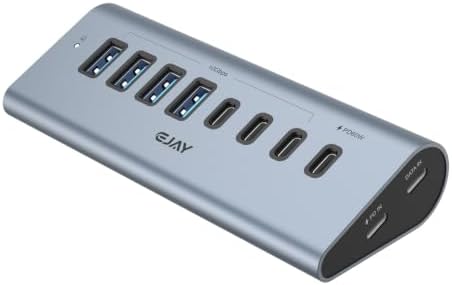 EJAY 8-in-1 USB-C Hub with Detachable Cable by EJAY