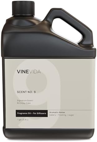 VINEVIDA [128 Fl Oz] Birthday Cake Fragrance Oil for Cold Air Diffusers, Essential Oils for Diffuser Oil Refill & Air Freshener Room Spray by VINEVIDA