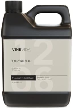 VINEVIDA [32 Fl Oz] Scent NO. 1206 Fragrance Oil for Cold Air Diffusers, Aromatic Notes of Fig Fruit Wood Black Pepper, Essential Oils for Diffuser Oil Refill & Air Freshener Room Spray by VINEVIDA