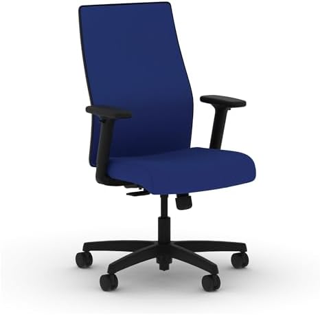 HON Ignition 2.0 Ergonomic Office Chair, Lumbar Support, Desk Chair, Cobalt by HON