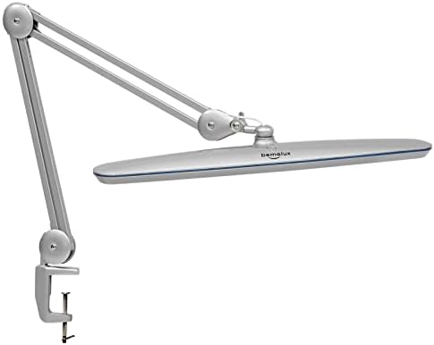 23-Inch LED Task Lamp with Clamp, 24W 2200LM, Silver by bemelux