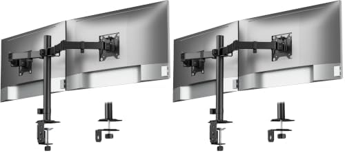 monTEK Heavy-Duty Dual Monitor Stand for 17-32", 22 lbs Each (Pack of 2) by monTEK