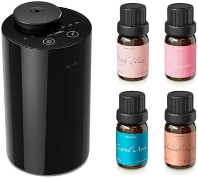 Airversa AN6 Waterless Essential Oil Diffuser Starter Kit, Black by Airversa