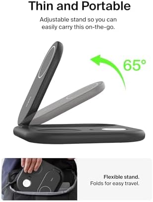 Belkin Qi2 Magnetic Wireless Charging Station, 3 in 1 Foldable Charger - Image 6