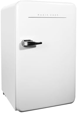 17.5 in. 3.2 cu.ft. Retro Mini Refrigerator in White, without Freezer - Image 2