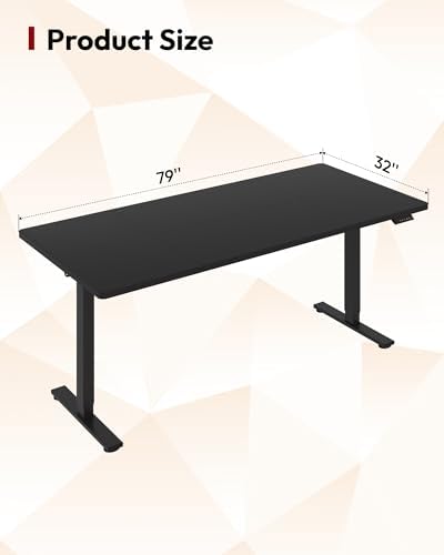 SANODESK 79''x32'' Large Electric Computer Height Adjustable Standing Desk - Image 2