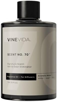 VINEVIDA [16 Fl Oz] Vanilla Odor Eliminator Fragrance Oil for Cold Air Diffusers, Essential Oils for Diffuser Oil Refill & Air Freshener Room Spray by VINEVIDA