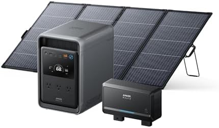 Anker SOLIX S2000 Power Station with Alternator Charger and 400W Panel by Anker