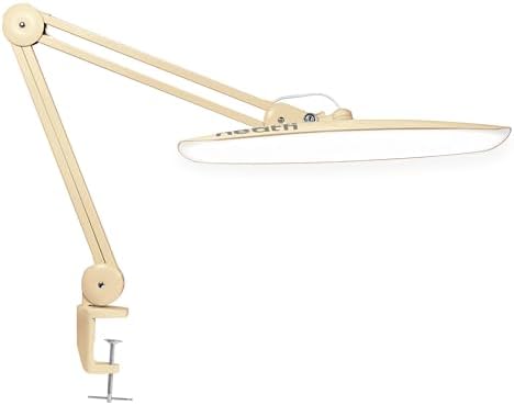 Neatfi XL 2200 Lumens 24W LED Desk Lamp – Shadow-Free Task Lighting | 4-Level Dimming | Home Office & Crafts Use | 20-Inch Wide Head (Gold, Non-CCT with Clamp) by Neatfi
