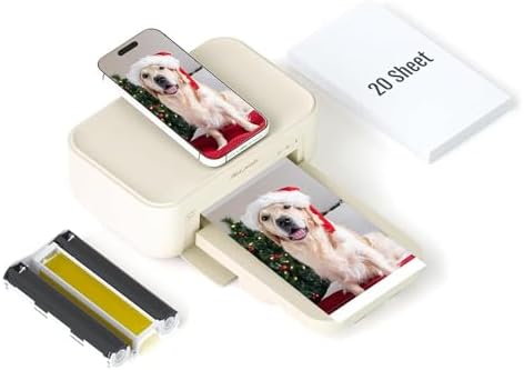HPRT Photo Printer 4x6 with 20 Sheets&1ribbon AR Video Printing by HPRT
