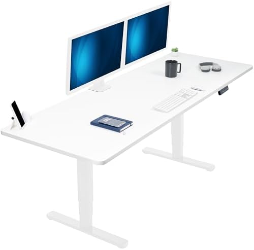 VIVO White 83 x 30 in Standing Desk, DESK-KIT-2W8W by VIVO