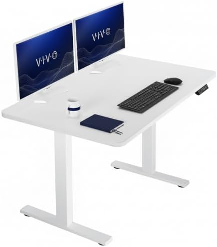 VIVO White 48 x 30 in Standing Desk, DESK-KIT-1W5W by VIVO