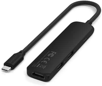Satechi 4-in-1 USB-C Hub, 4K/60Hz HDMI, 100W PD Charging, Black by Satechi