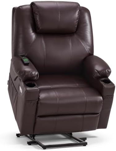 MCombo Power Lift Recliner Chair for Elderly, Heat and Massage R7042 by MCombo