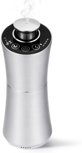 Waterless Essential Oil Diffuser for Home, Car & Office, Silver by Unknown