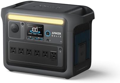 Anker SOLIX C1000 Portable Power Station (Black), 1,056Wh, 1,800W, Camping by Anker