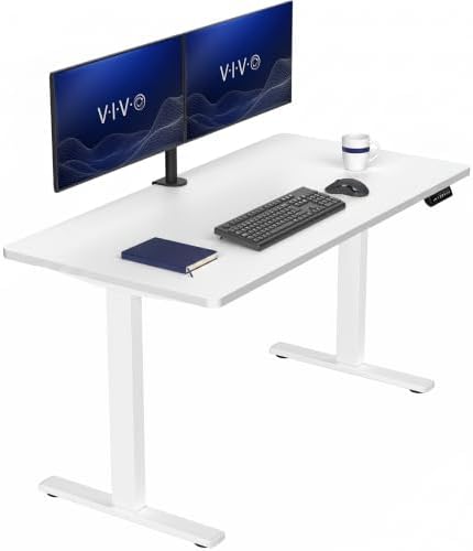 VIVO White 55 x 28 in Standing Desk, DESK-KIT-1W55W by VIVO