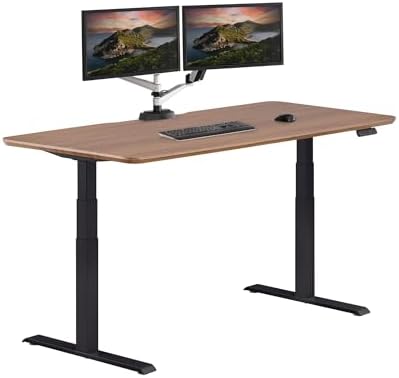 Vari Classic Electric Standing Desk – 72x30 – Walnut/Black by Unknown