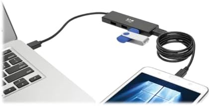 Eaton Tripp Lite 4-Port Portable Slim USB 3.0 Super Speed Hub with Built in Cable (U360-004-SLIM) - Image 6