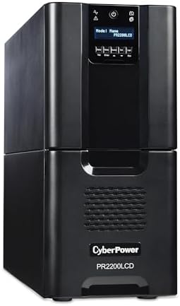 CyberPower PR2200LCD Smart App Sinewave UPS System, 2200VA/1980W, 10 Outlets, AVR, Tower - Image 3