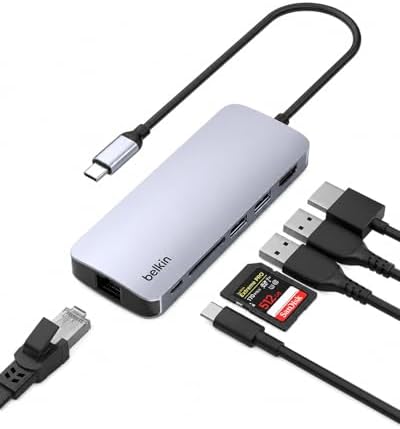 Belkin USB-C Hub 6 in 1 100W PD 4K HDMI, Ethernet & SD by Unknown